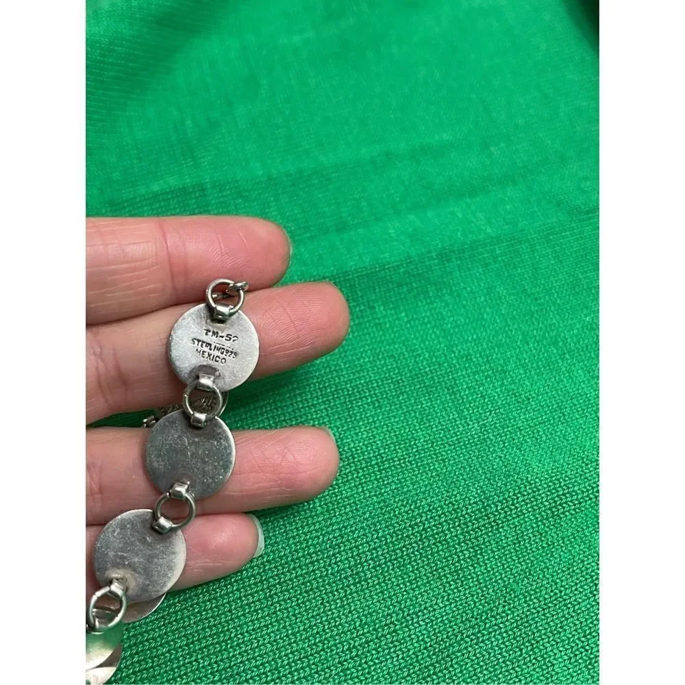 TM-52 Sterling Mexico Sun Calendar Bracelet 23 Grams